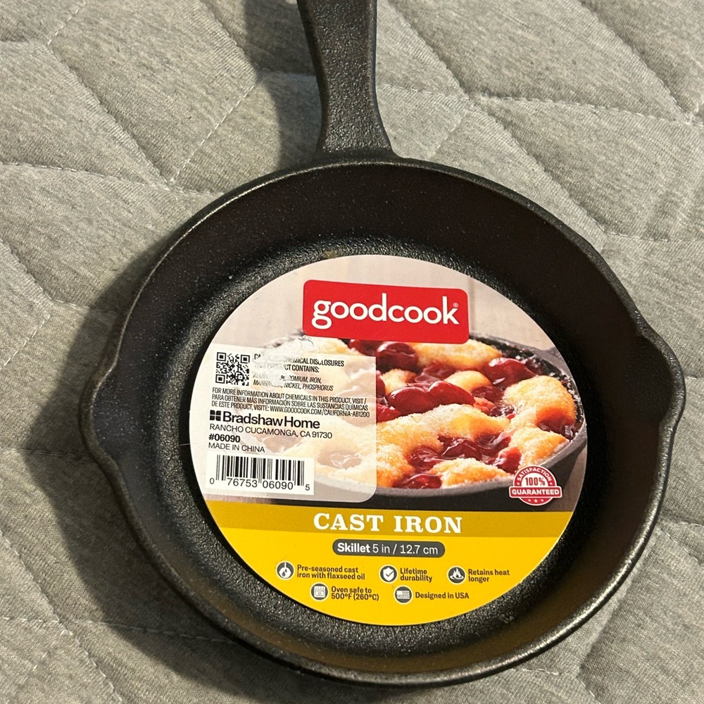 Black Cast Iron Skillet